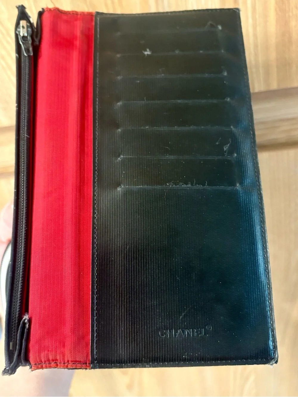 Auth Chanel long Bifold wallet w/COA